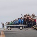 Sailors Line Up For A FOD Walkdown