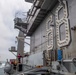 USS Decatur Approaches USS Nimitz For Fueling-At-Sea