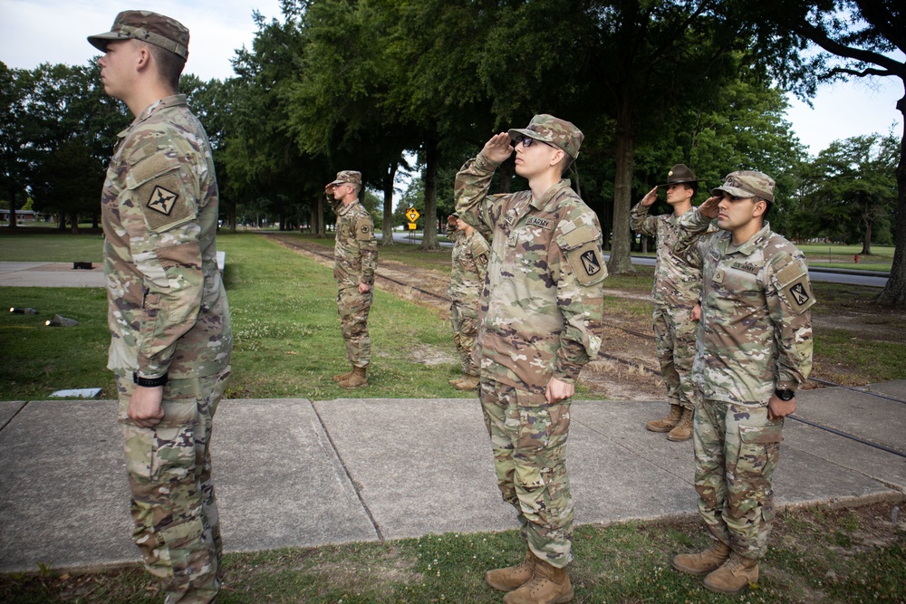 1st Battalion, 222d Aviation Regiment Soldiers Conduct Flag Detail!