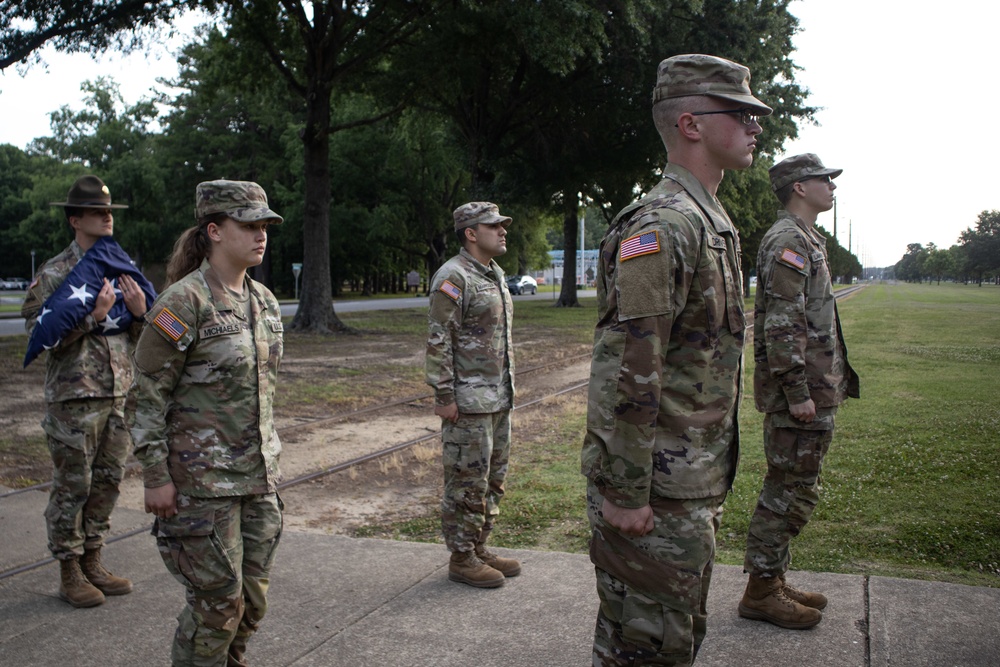 1st Battalion, 222d Aviation Regiment Soldiers Conduct Flag Detail!