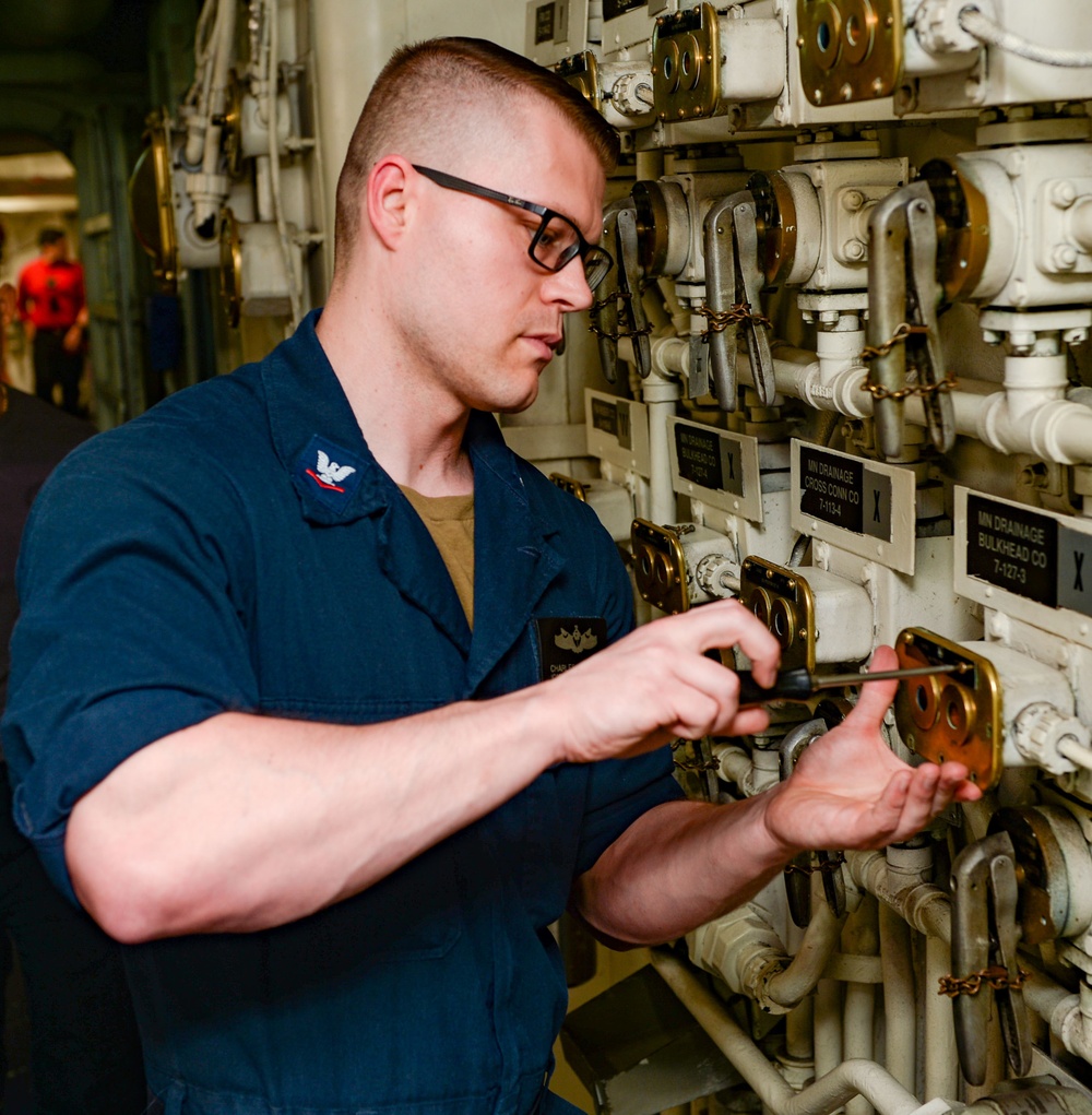 The Harry S. Truman Carrier Strike Group is on a scheduled deployment in the U.S. Naval Forces Europe area of operations, employed by U.S. Sixth Fleet to defend U.S., Allied and Partner interests.