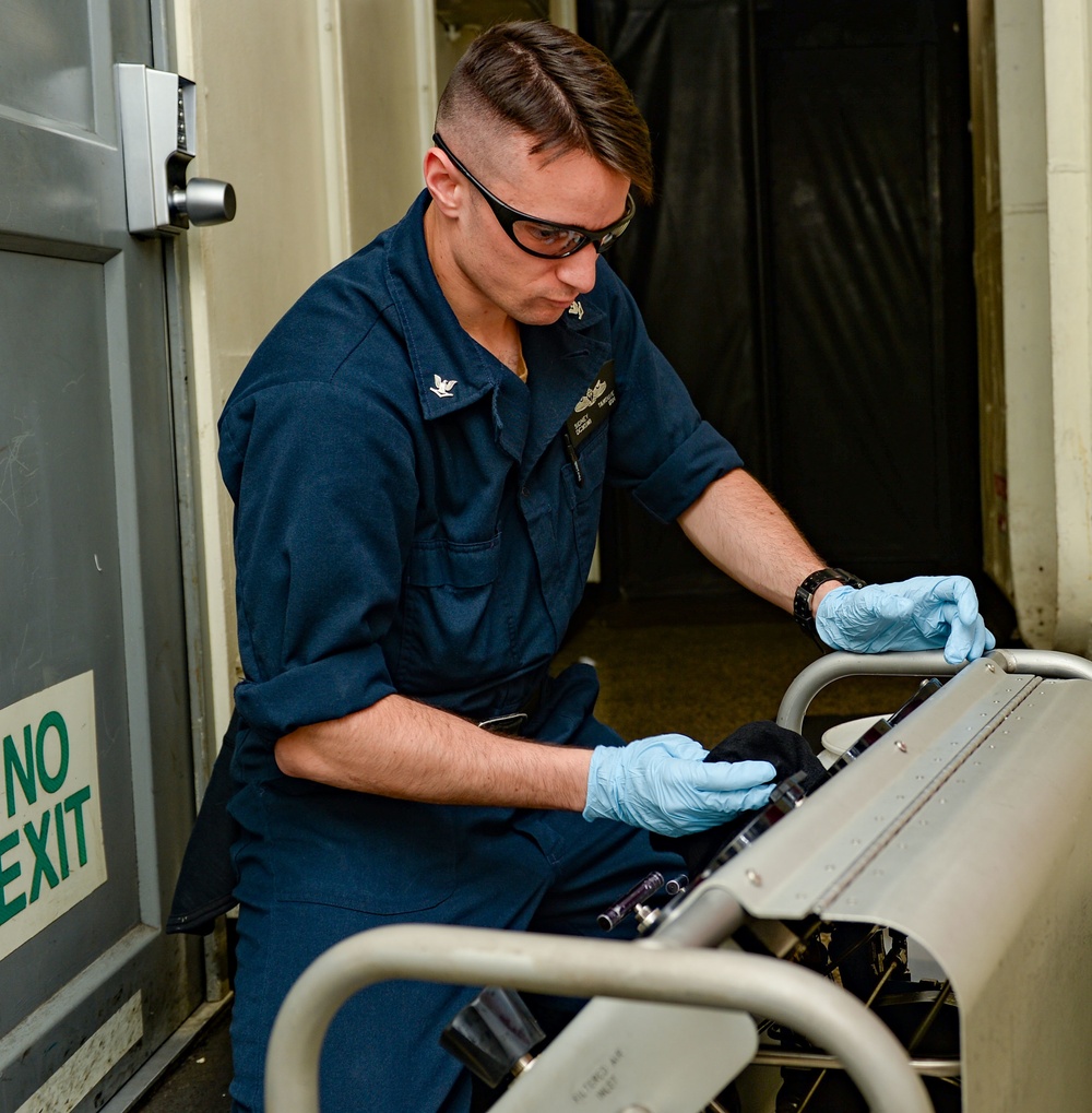 The Harry S. Truman Carrier Strike Group is on a scheduled deployment in the U.S. Naval Forces Europe area of operations, employed by U.S. Sixth Fleet to defend U.S., Allied and Partner interests.