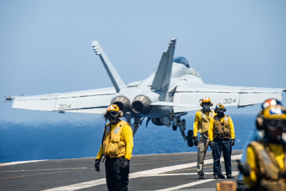 The Harry S. Truman Carrier Strike Group is on a scheduled deployment in the U.S. Naval Forces Europe area of operations, employed by U.S. Sixth Fleet to defend U.S., Allied and Partner interests.