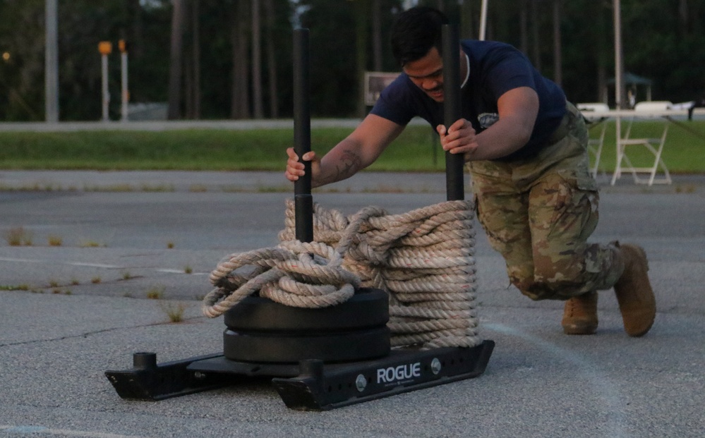 US Army 3rd Infantry Division Soldiers participate in Special Operations Recruiting fitness competition