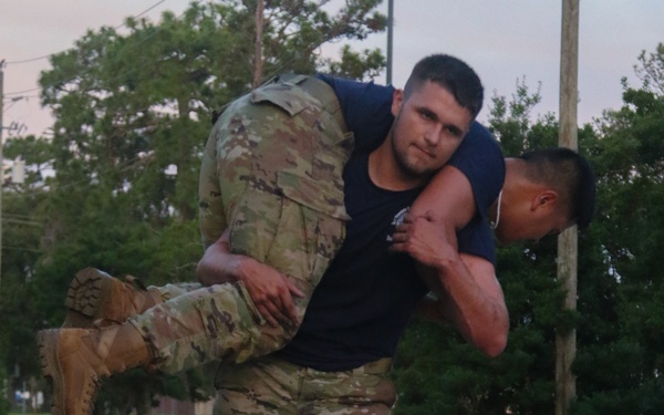 US Army 3rd Infantry Division Soldiers participate in Special Operations Recruiting fitness competition