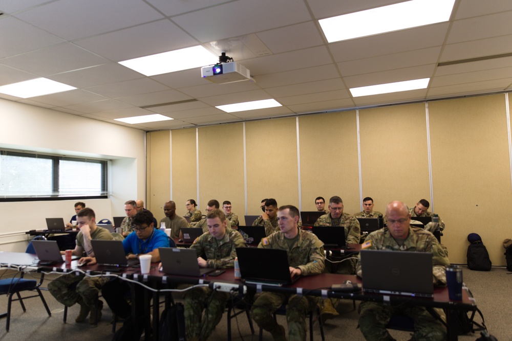 Military Service Members Receive Advanced Cyber Security Classes During Cyber Shield 2022.