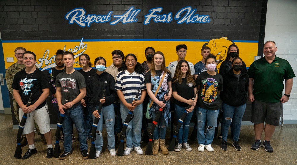 Ansbach JROTC drill team