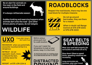 Top five dangers at WSMR and safety tips for prevention