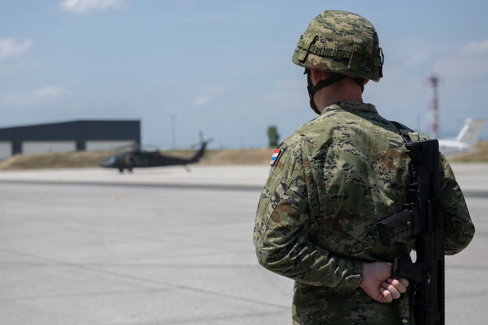 Minnesota Supports Croatian Partners During UH-60 Black Hawk Helicopter Donation Ceremony