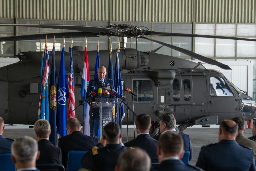 Minnesota Supports Croatian Partners During UH-60 Black Hawk Helicopter Donation Ceremony