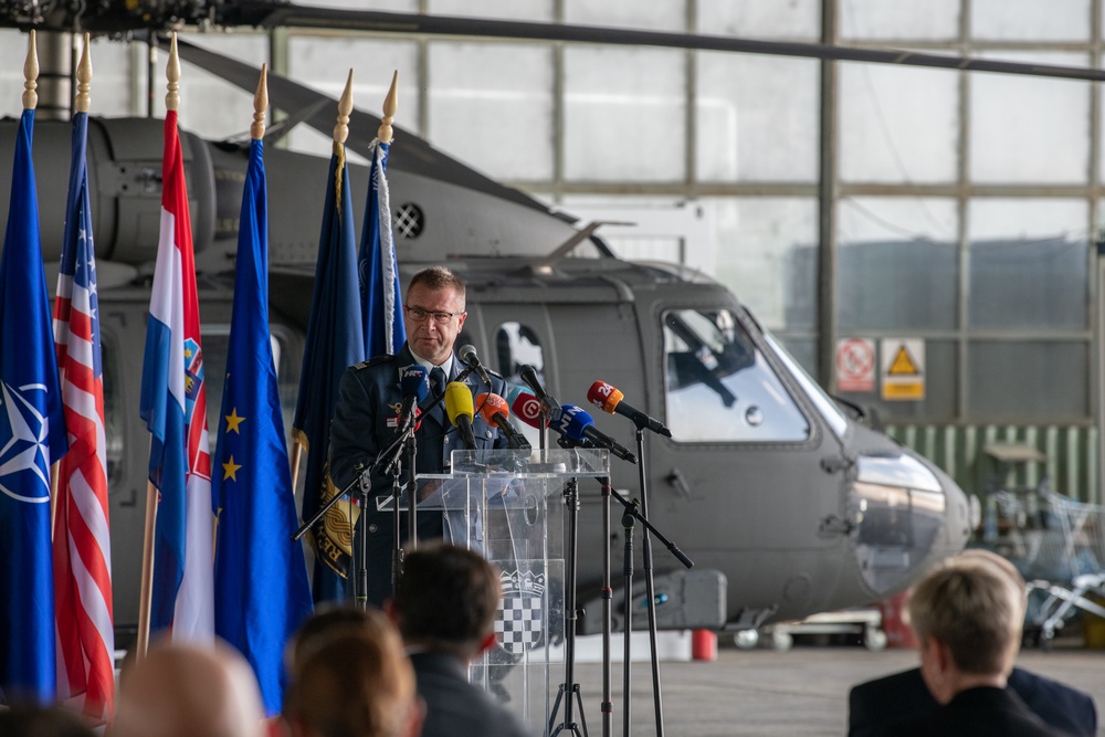 Minnesota Supports Croatian Partners During UH-60 Black Hawk Helicopter Donation Ceremony