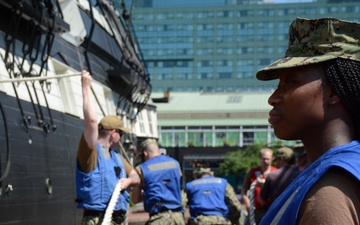 Haul Away: NRC Baltimore Sailors Move Historic Ship to New Berthing