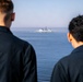 USS Arlington and German frigate train on close proximity maneuverability