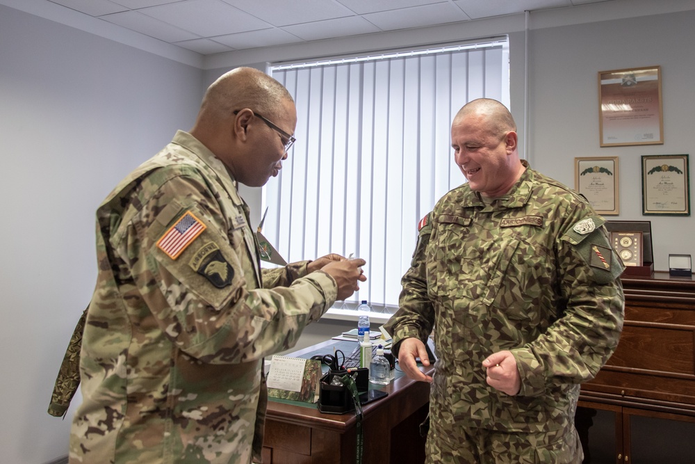 Michigan Senior Leaders visit Soldiers during Summer Shield 2022 in Latvia