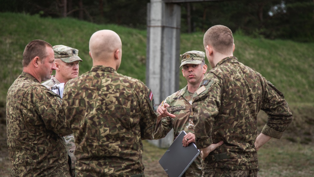 Michigan Senior Leaders visit Soldiers during Summer Shield 2022 in Latvia