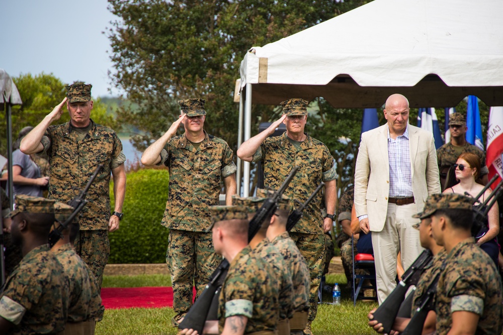 2nd Marine Logistics Group Change of Command Ceremony