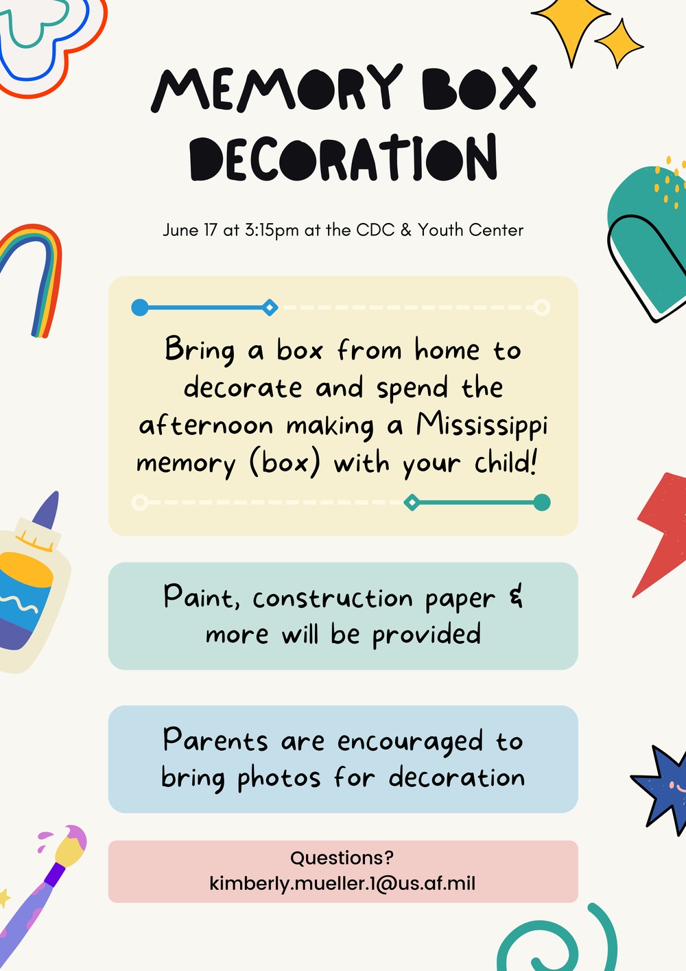 CDC &amp; Youth Center Memory Box Event