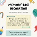 CDC &amp; Youth Center Memory Box Event