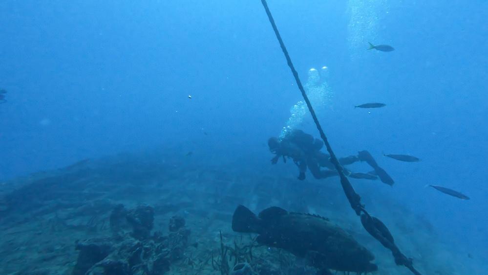 10th SFG(A) Special Forces Soldiers dive to Atlantic floor, probe shipwrecked vessel