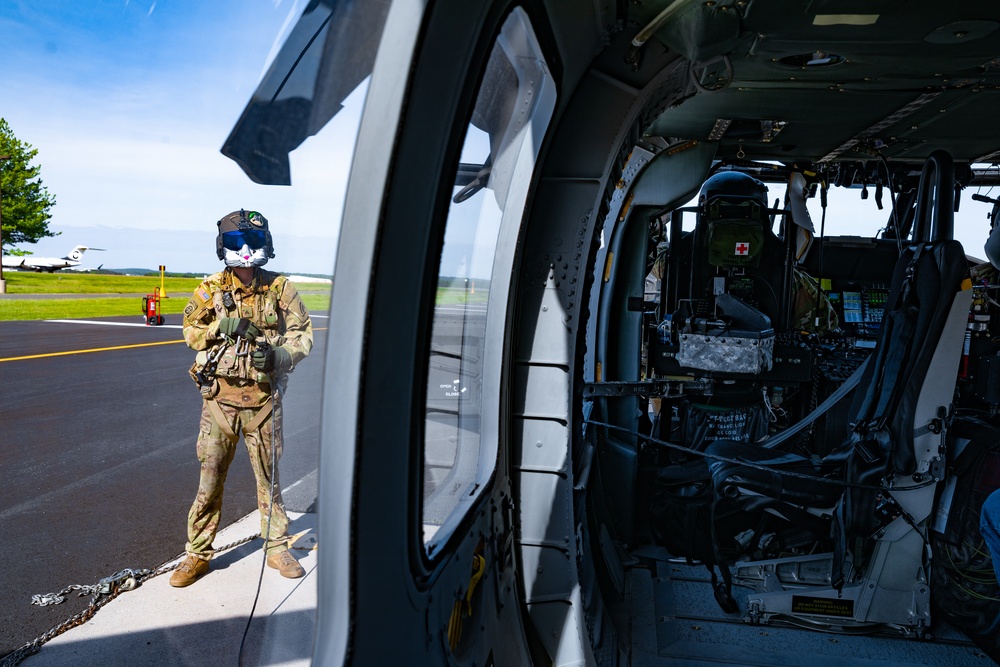 Connecticut Army Aviators Train With Westover AFB Firefighters