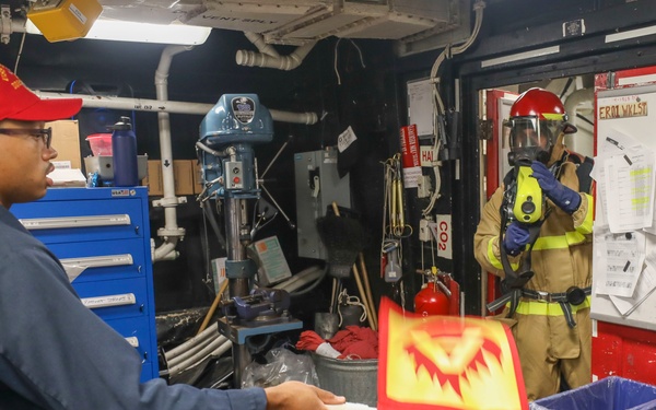 Firefighting Drill on Benfold