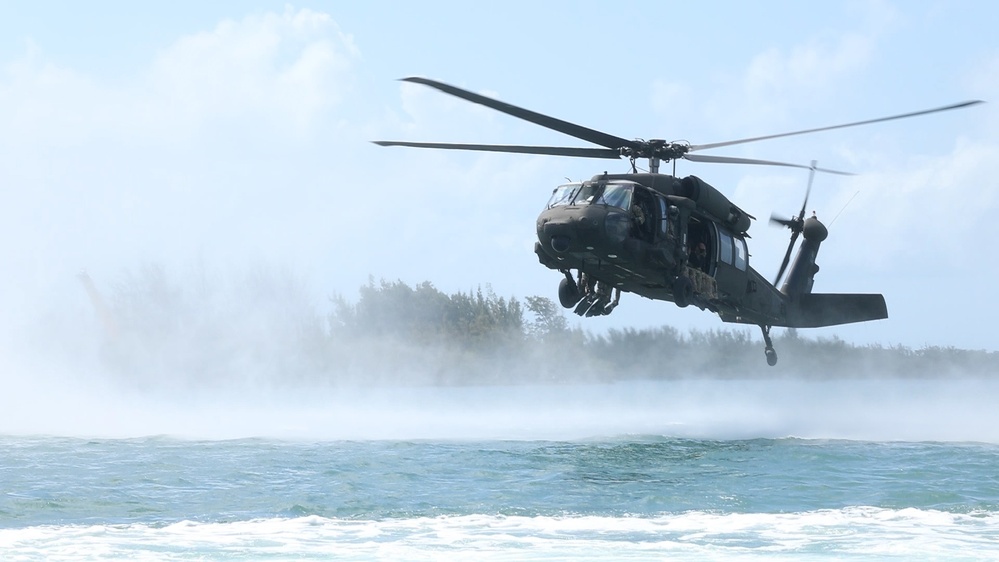 Special Forces Operators helocast into Gulf of Mexico