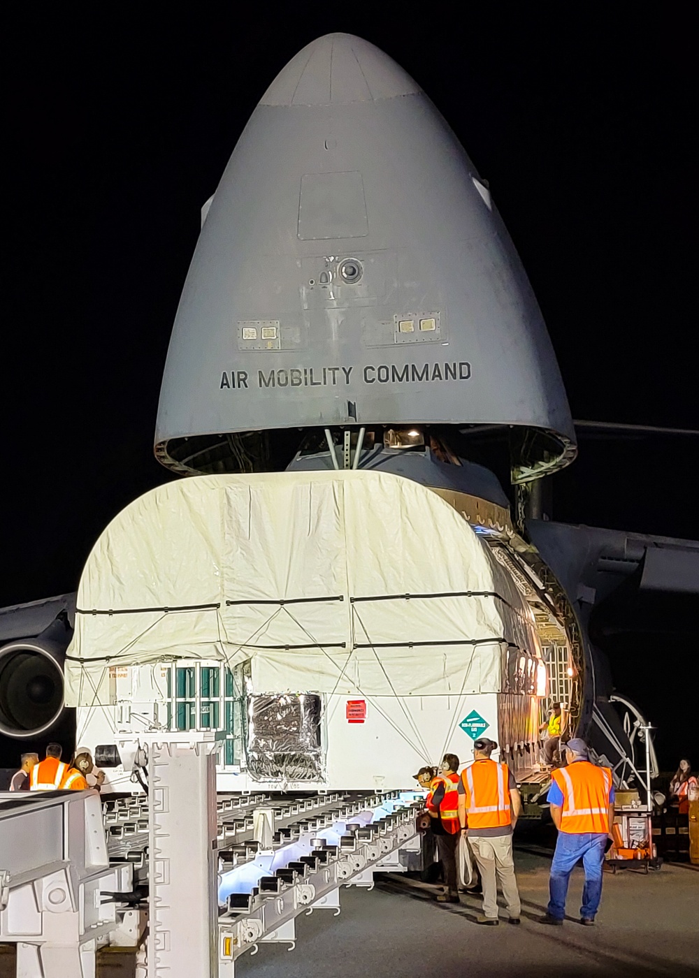 SBIRS GEO-6 arrives on C-5M Super Galaxy