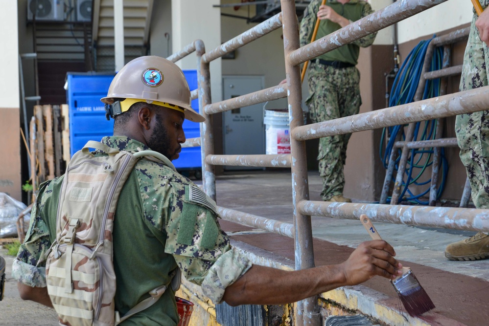 Pacific Partnership 2022 Seabees Support Local Workforce at Guam Memorial Hospital