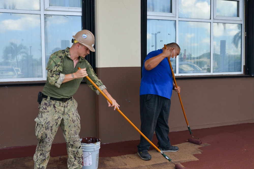 Pacific Partnership 2022 Seabees Support Local Workforce at Guam Memorial Hospital