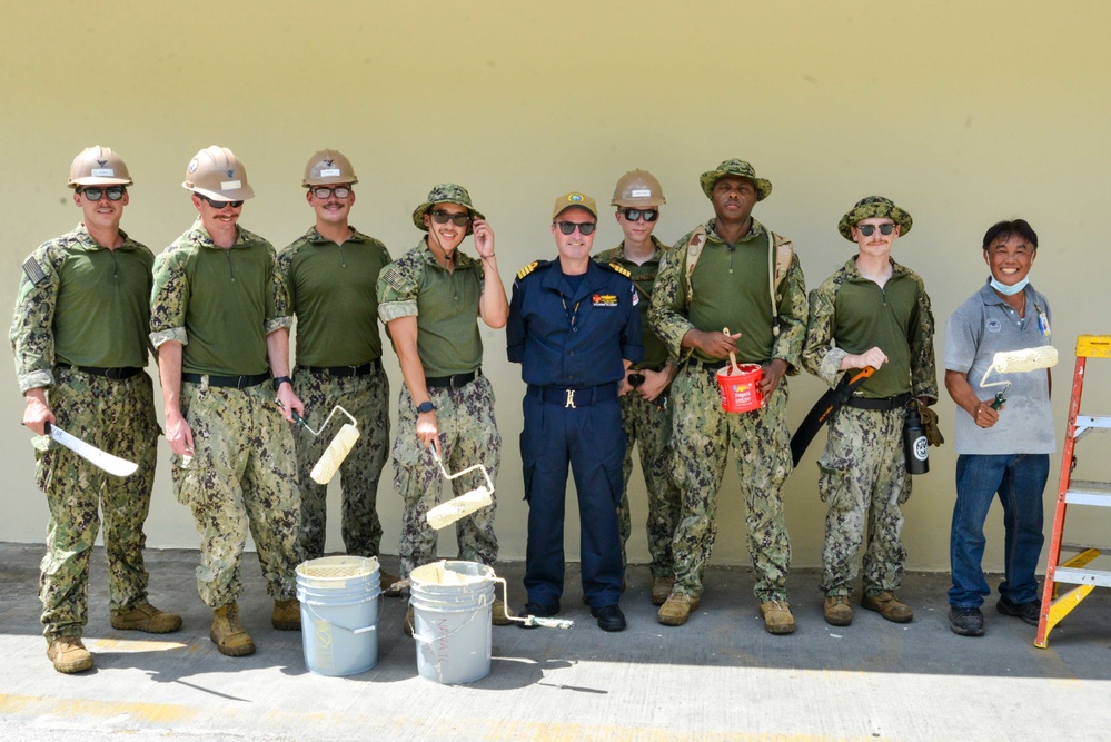 Pacific Partnership 2022 Seabees Support Local Workforce at Guam Memorial Hospital