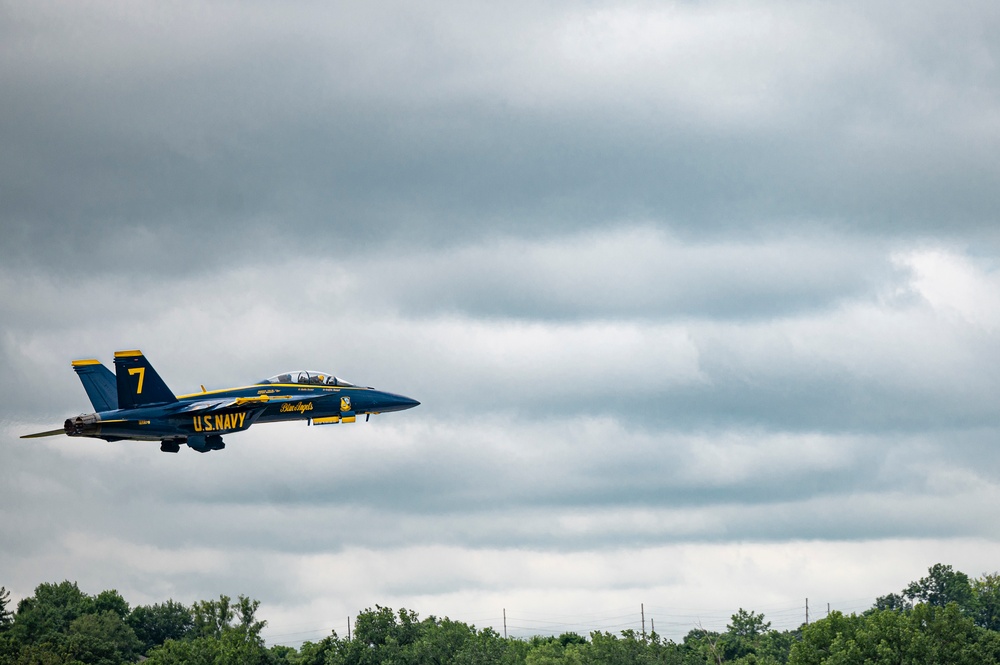 Blue Angels Conduct Key Influencer Flight in St. Louis Area