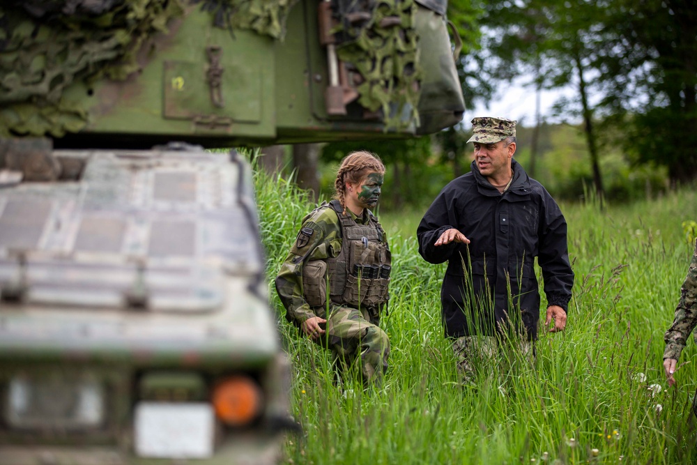 ESG-2 Commander visit to Gotland Island during BALTOPS 22