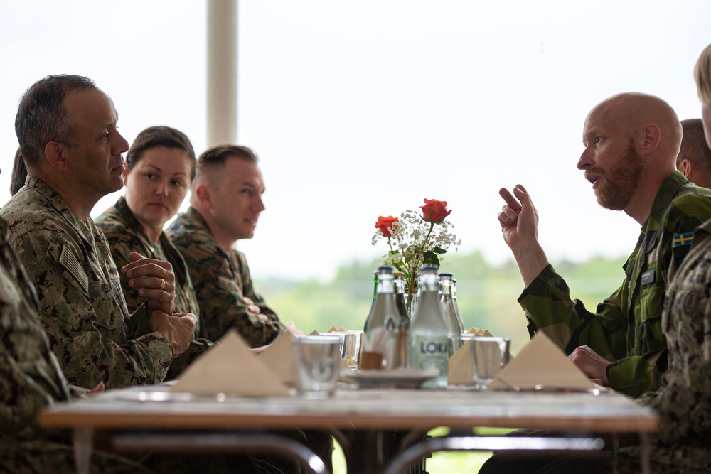 ESG-2 Commander visit to Gotland Island during BALTOPS 22