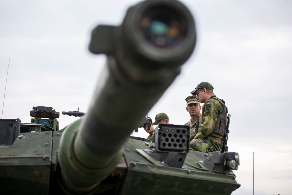 ESG-2 Commander visit to Gotland Island during BALTOPS 22