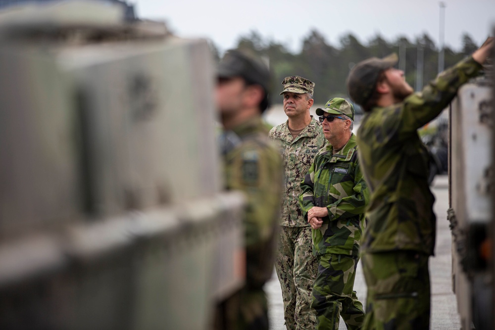 ESG-2 Commander visit to Gotland Island during BALTOPS 22