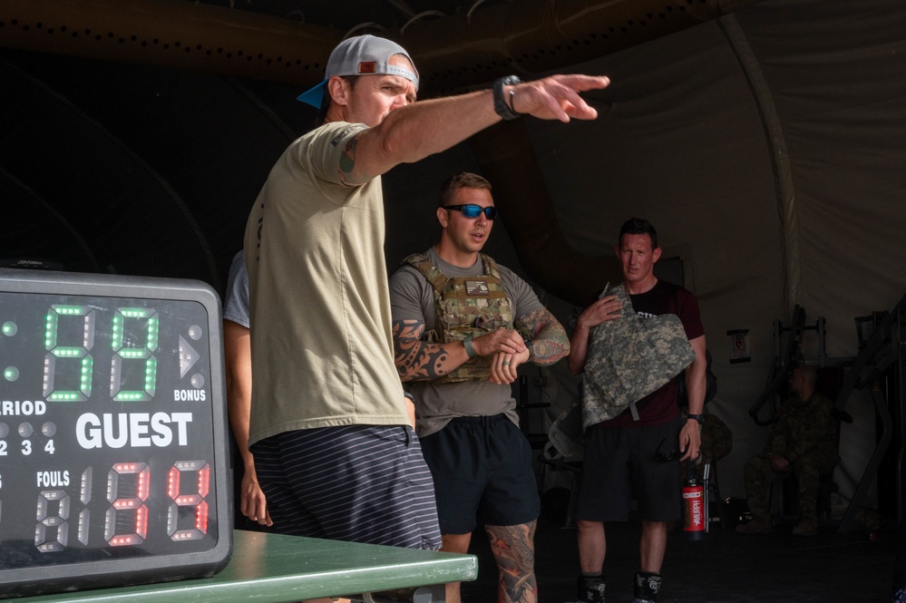 Deployed forces participate in the Murph Challenge