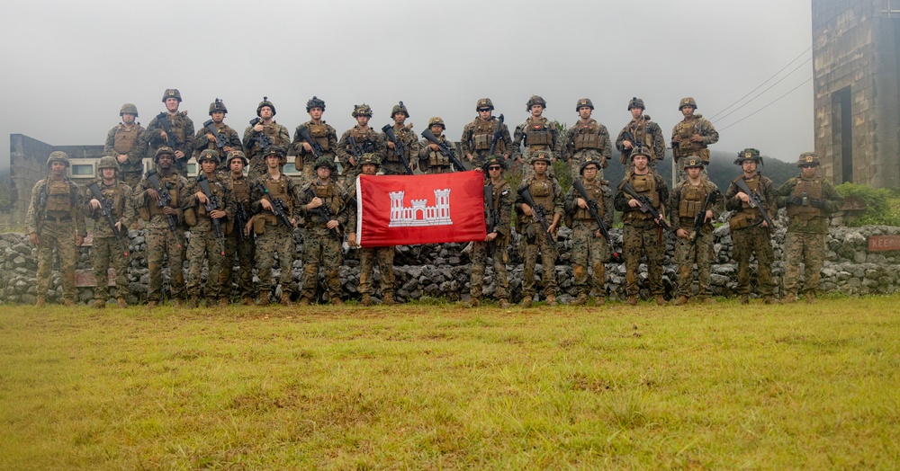 9th Engineer Support Battalion practice grenade throwing