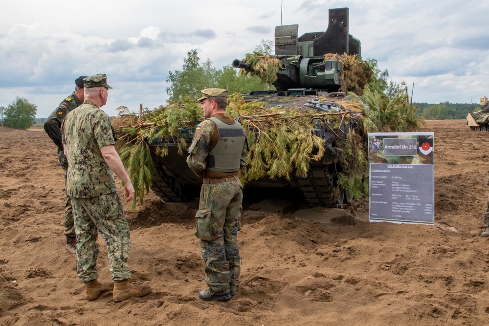 Vice Chairman of the Joint Chiefs of Staff visits Oberlausitz Training Area