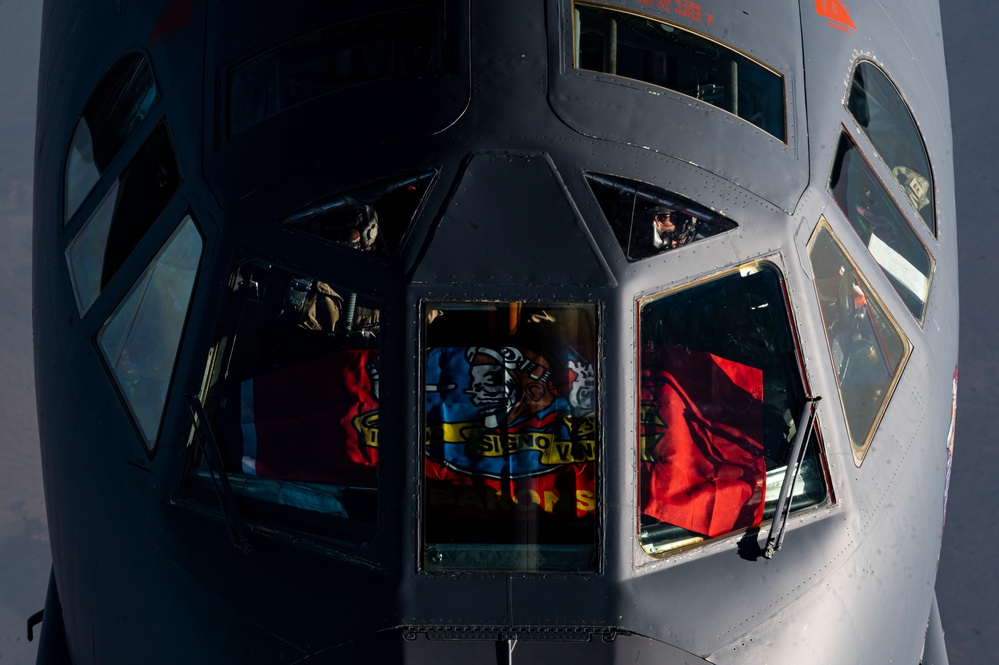 908th EARS fuels B-52, bomber task force