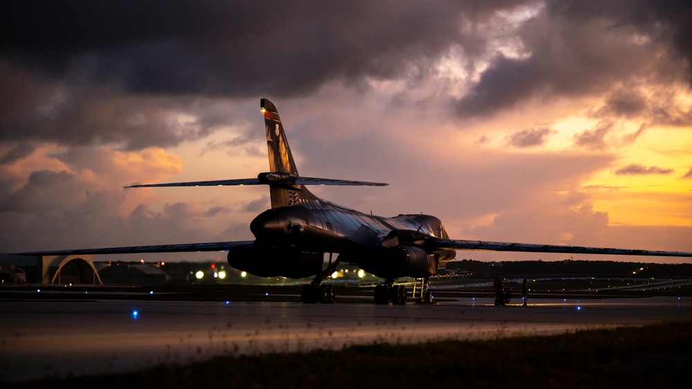 Bomber Task Force Lands at Andersen Air Force Base