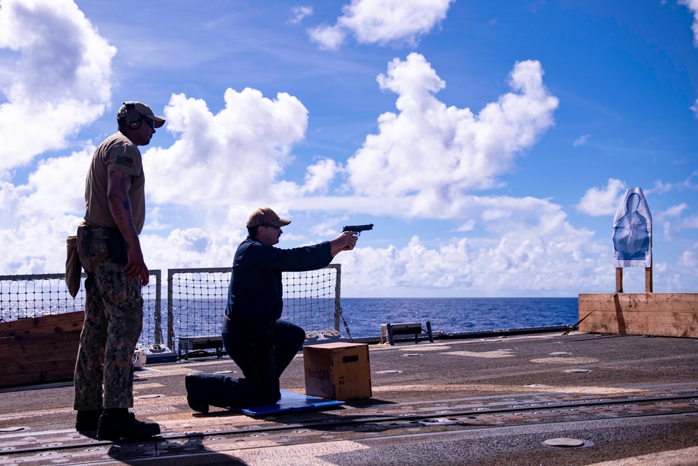 Spruance Conducts Live-Fire Exercise