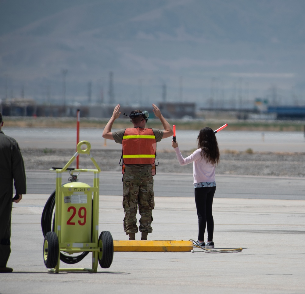 Lt Col Dan Hale takes his Fini-flight