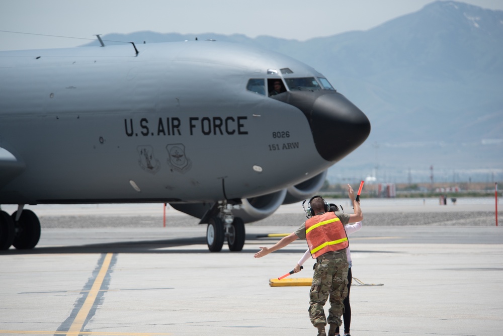 Lt Col Dan Hale takes his Fini-flight