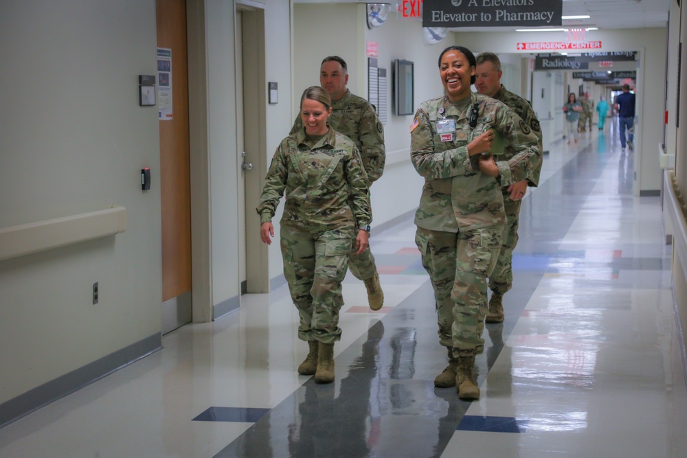 ROTC Leaders Visit Blanchfield Army Community Hospital