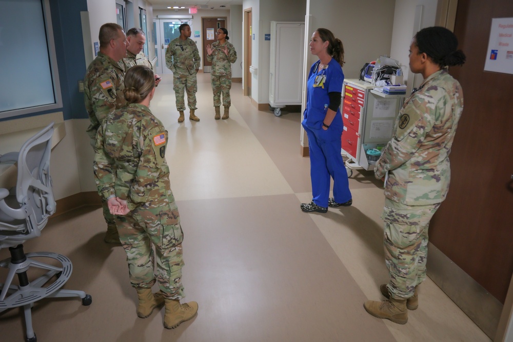 ROTC Leaders Visit Blanchfield Army Community Hospital