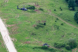 AH-64 Apaches in action during Combined Resolve 17