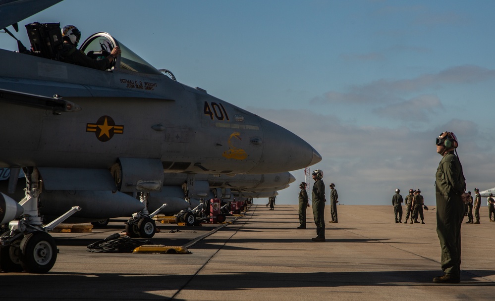 Marine Fighter Attack Squadron 323 Departs for Poland