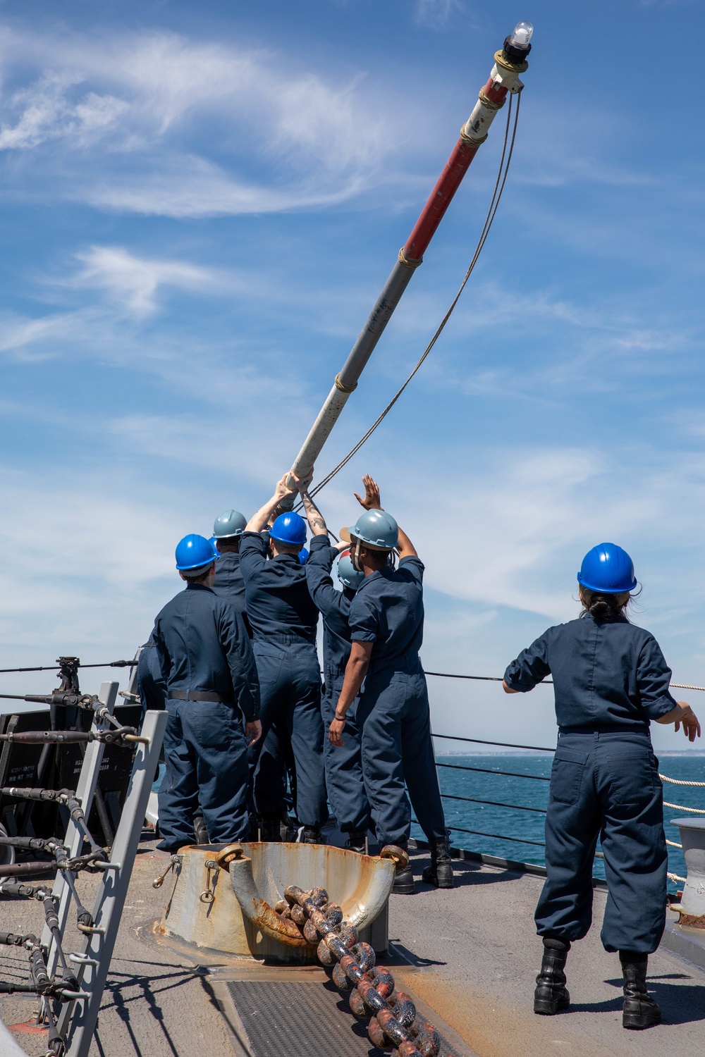 The USS Bainbridge is on a scheduled deployment in the U.S. Naval Forces Europe area of operations, employed by U.S. Sixth Fleet to defend U.S., Allied and Partner interests.