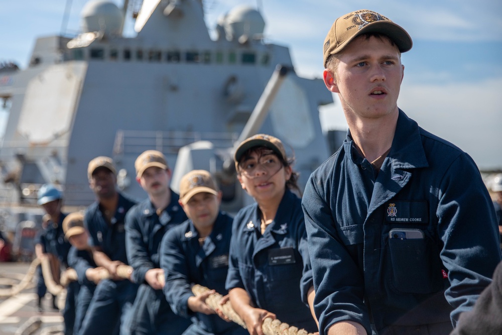 The USS Bainbridge is on a scheduled deployment in the U.S. Naval Forces Europe area of operations, employed by U.S. Sixth Fleet to defend U.S., Allied and Partner interests.