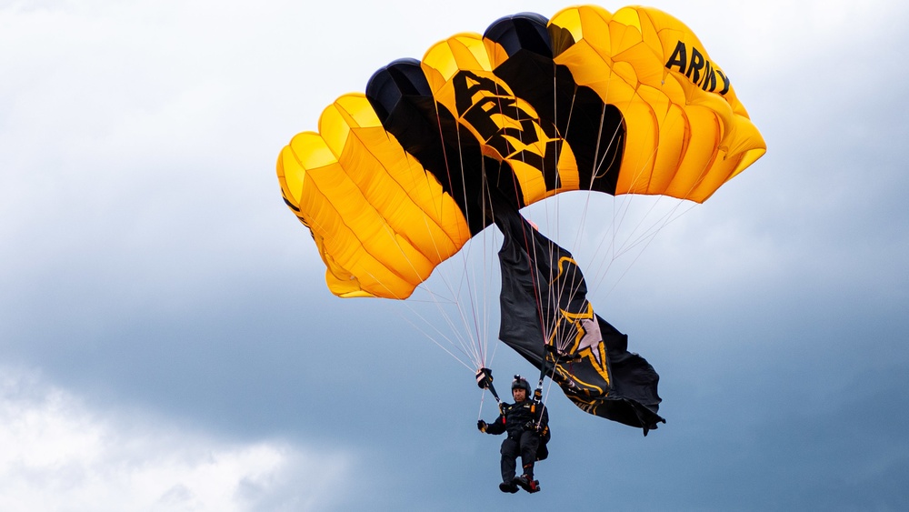 Jump In! U.S. Army Parachute Team performs for 105th Anniversary of Fort Jackson